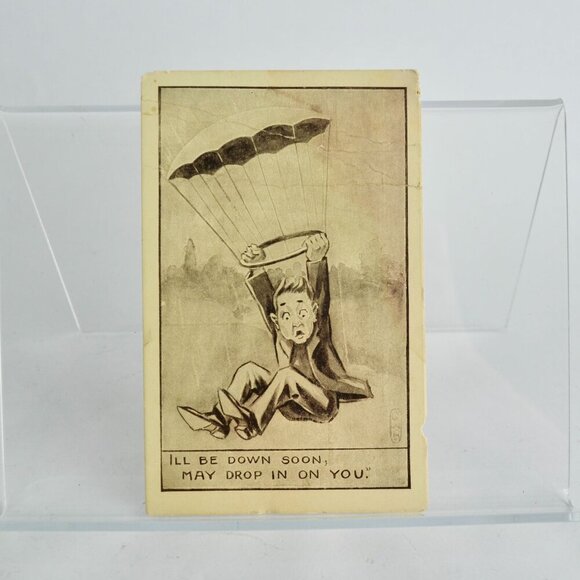 I'll Be Down Soon May Drop In On You Vintage Postcard Unused - Picture 1 of 4